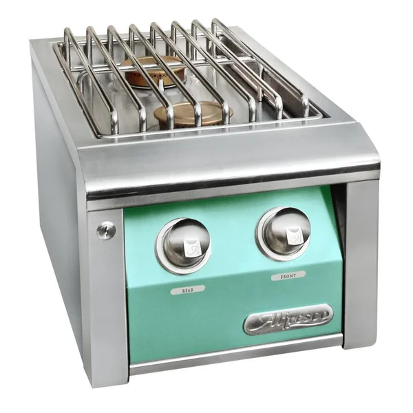 Alfresco Propane Double Side Burner For Freestanding Grills in Light Green - AXESB-2C-LP-S6027