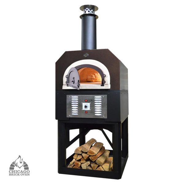 Chicago Brick Oven CBO-750 Hybrid Stand Commercial Pizza Oven - Natural Gas - Copper Vein - CBO-O-STD-750-HYB-NG-CV-C-3K