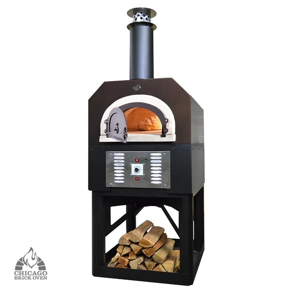 Chicago Brick Oven CBO-750 Hybrid Stand Commercial Pizza Oven - Propane - Copper Vein - CBO-O-STD-750-HYB-LP-CV-C-3K