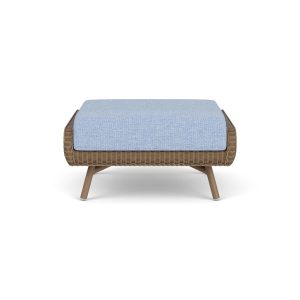 Essence Lloyd Loom Ottoman in Fawn/Demo Skyway by Lloyd Flanders