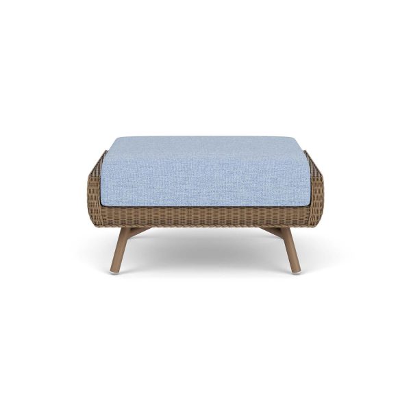 Essence Lloyd Loom Ottoman in Fawn/Demo Skyway by Lloyd Flanders