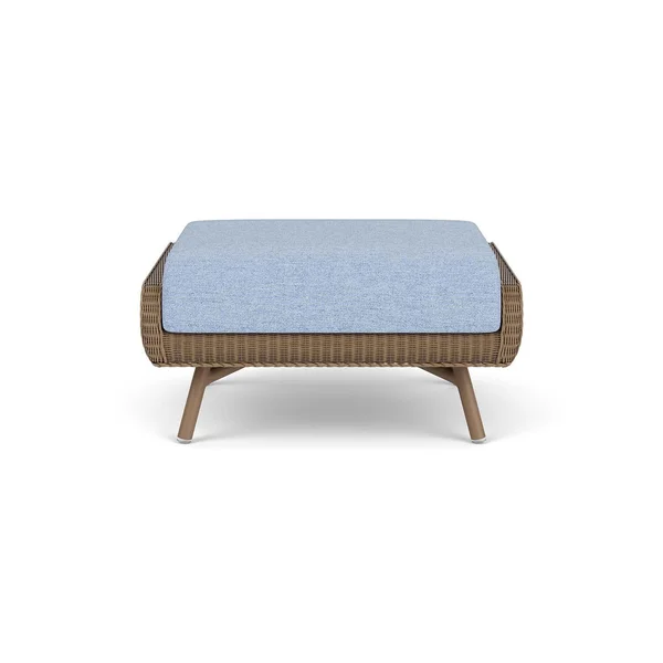Essence Lloyd Loom Ottoman in Fawn/Demo Skyway by Lloyd Flanders