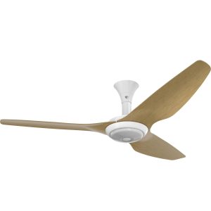 Big Ass Fans 60-Inch Haiku Ceiling Fan Low Profile Mount W/Downlight in White/Caramel - MK-HK4-052500A259F504G10S2