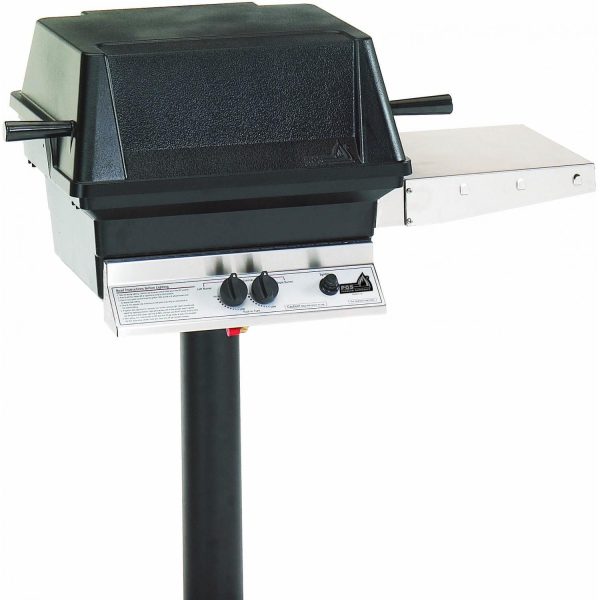 PGS A40 Cast Aluminum Propane Gas Grill On In-Ground Post
