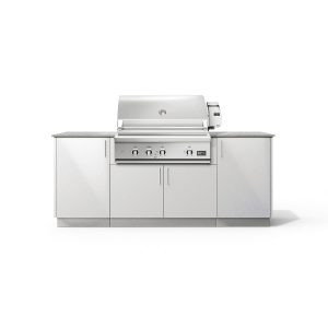Urban Bonfire Sierra 36 Outdoor Kitchen w/ DCS Natural Gas Grill, Keon Dekton Countertop & Chantilly Finish - B-Sierra-36-DCS-Keon-Chantilly