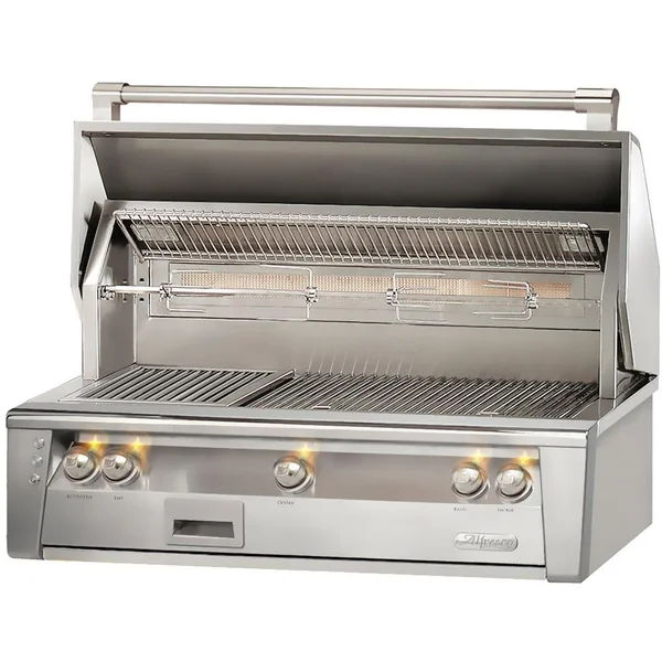 Alfresco ALXE 42-Inch Built-In Natural Gas Grill With Sear Zone And Rotisserie - ALXE-42SZ-NG