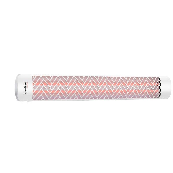 Eurofase Chevron EF60 Decor Plate Kit For 6000 Watt Heaters - White - EF61DCW1