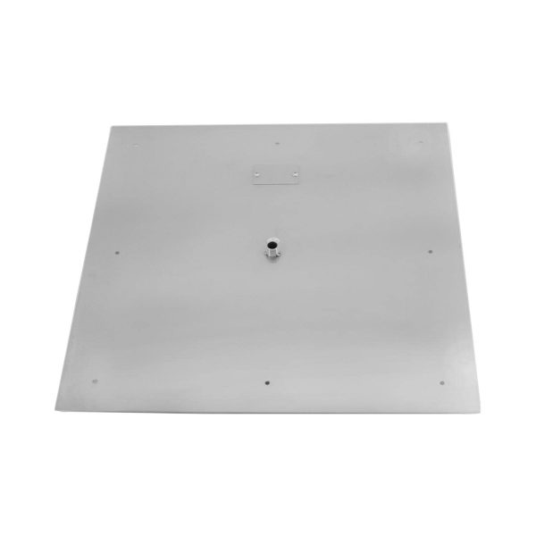 Firenado 24-Inch Flat Square Stainless Steel Burner Pan - FN-24FLT-SQP