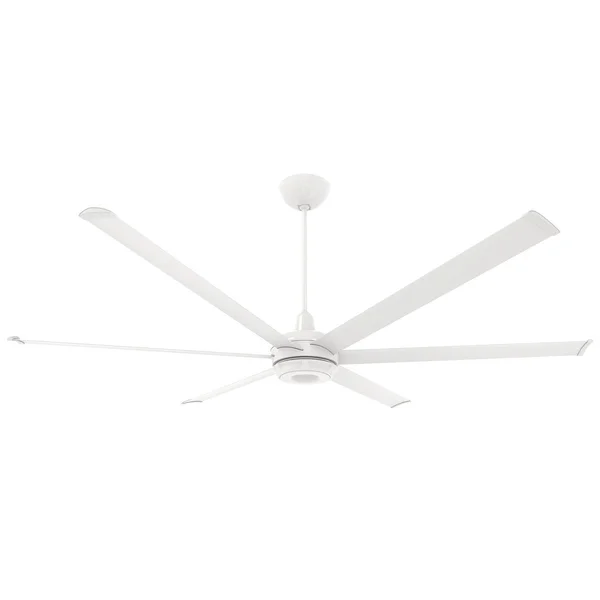 Big Ass Fans 84-Inch es6 Ceiling Fan Kit Universal Mount W/ 20-Inch Ext Tube & LED in White -MK-ES62-072306A787I20S2S34