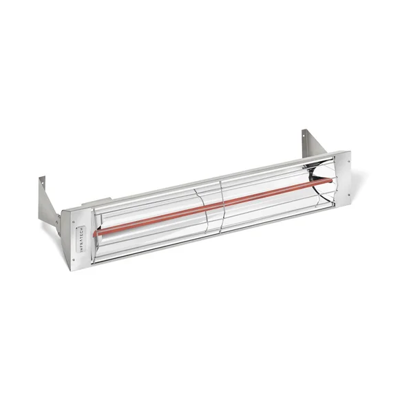 Infratech W-Series 33-Inch 1500W Single Element Electric Infrared Patio Heater - 208V - Stainless Steel - W1528SS