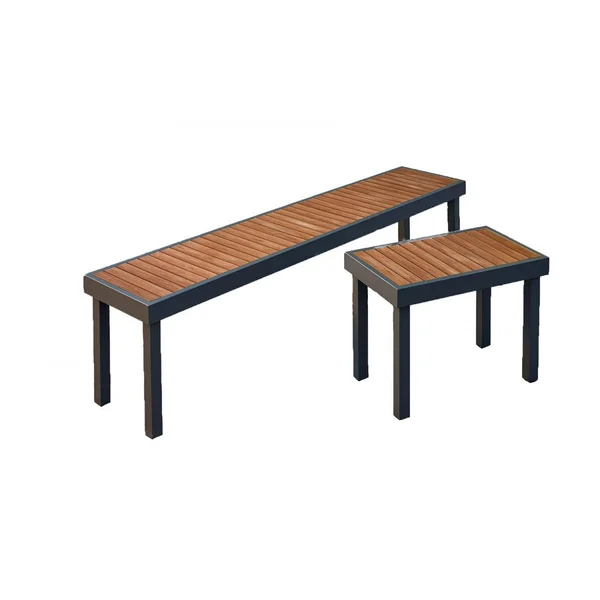 Revere 2 Pc Aluminum Bench Set by Lakeview Outdoor Designs