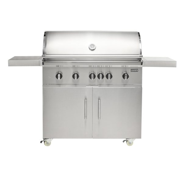 Coyote SL-Series 42-in 5-Burner Natural Gas Grill w/ Sear Burner, Rotisserie, & Safety Valve