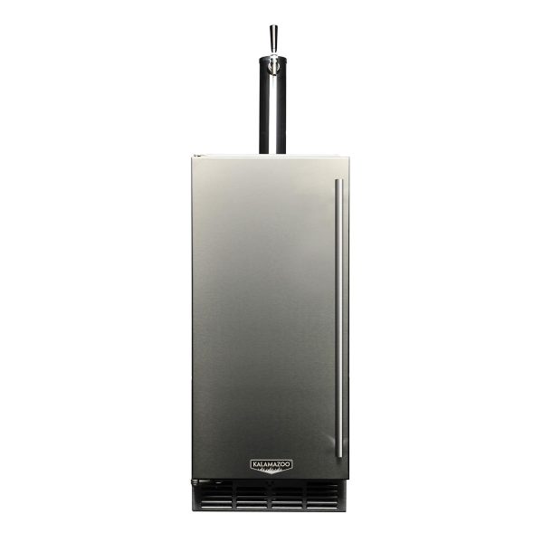 Kalamazoo Signature 15 Inch Refrigerated Keg Tapper - Left Hinge - Lock - 1 Tap - Marine-Grade - K-HP15TO-4-1LL-M6