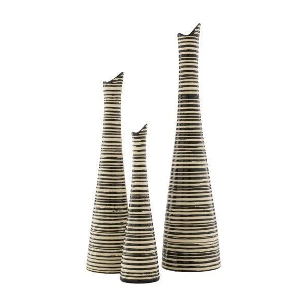 Emily Outdoor Vase - Set of 3 - Brown