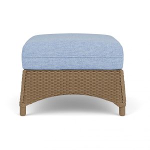 Mandalay Lloyd Loom Ottoman in Fawn/Demo Skyway by Lloyd Flanders