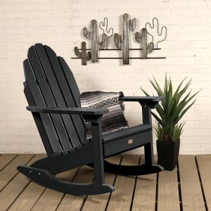 Charmville Recycled Plastic Adirondack Rocking Chair in Abyss by Lakeview Outdoor Designs