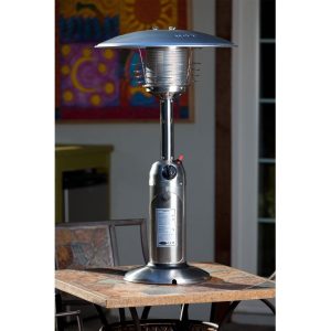 Ultimate Patio 10,000 BTU Propane Gas 35-Inch Tabletop Patio Heater - Stainless Steel - 60262
