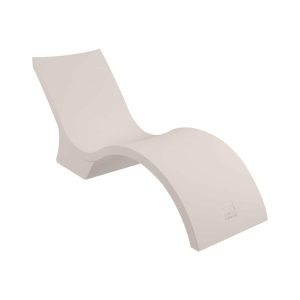 Signature Polyresin Deep In Pool Chaise Lounge in Cloud by Ledge Lounger
