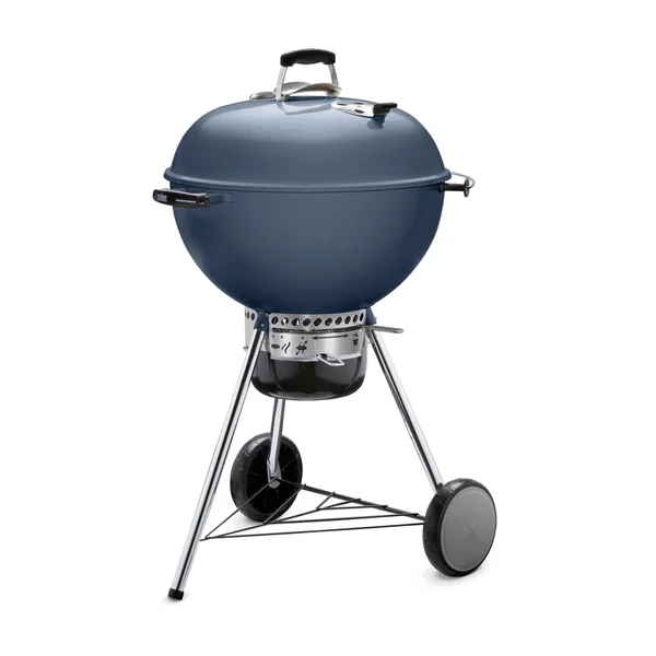 Weber Master Touch 22-Inch Charcoal Grill w/ Gourmet BBQ System Cooking Grate - Slate Blue - 14513601