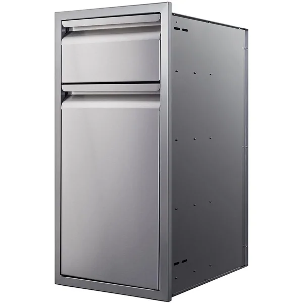 Memphis Grills 15-Inch Single Access Drawer With Trash Bin And Soft Close - VGC15BWB1