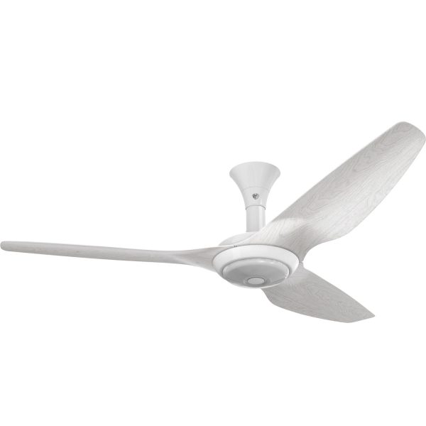 Big Ass Fans 60-Inch Haiku Ceiling Fan Low Profile Mount W/Downlight in White/Driftwood - MK-HK4-052500A259F772G10S2