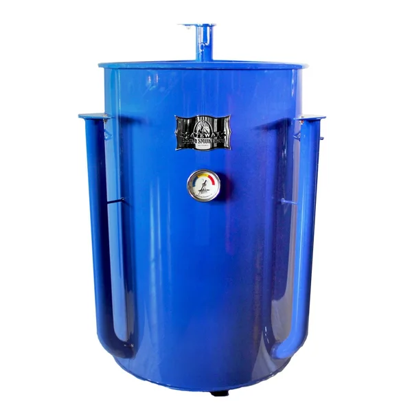 Gateway Drum Smokers 55 Gallon Charcoal BBQ Smoker - Glossy Blue - 55144