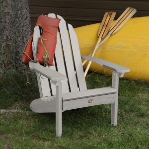 Paradise Key Recycled Plastic Adirondack Chair in Harbor Gray by Lakeview Outdoor Designs