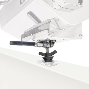Magma Powr Grip LeveLock Double Locking Fish Rod Holder Mount for Rectangular Grills - T10-375