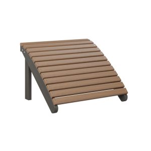 Recycled Plastic Adirondack Ottoman in Antique Mahogany/Coastal Gray by Berlin Gardens