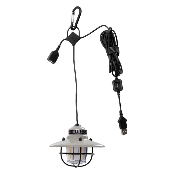 Barebones Living Edison Pendant Light - Vintage White - LIV-210