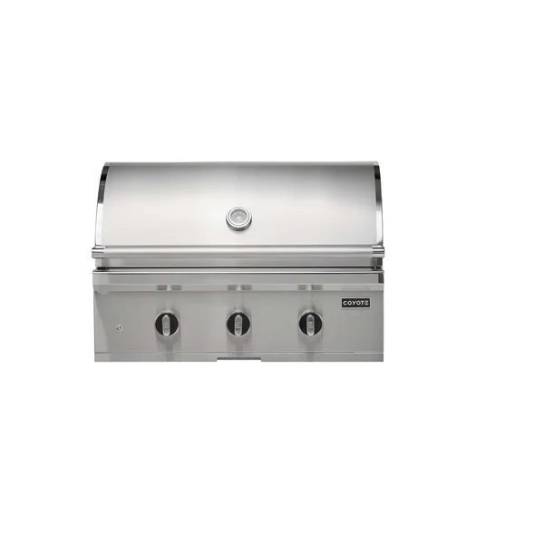 Coyote C-Series 34-in 3-Burner Built-In Propane Grill - C3C34LP