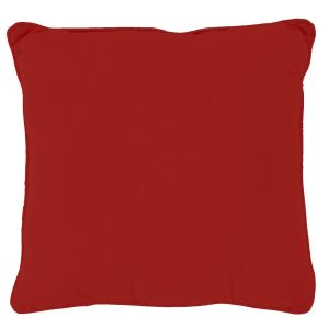 Sunbrella Canvas Jockey Red Throw Pillow By BBQGuys Signature - 18 X 18