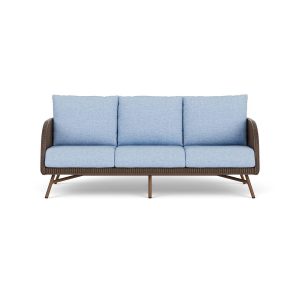 Essence Lloyd Loom Sofa in Bark/Demo Skyway by Lloyd Flanders