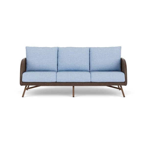 Essence Lloyd Loom Sofa in Bark/Demo Skyway by Lloyd Flanders