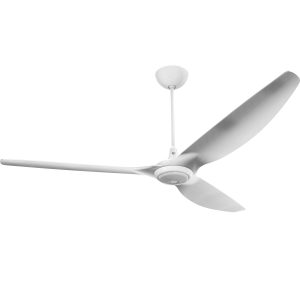 Big Ass Fans 84-Inch Haiku Ceiling Fan Universal Mount W/20-Inch Downrod & Downlight in White/Brushed Aluminum - MK-HK4-071906A259F531G10I20S2