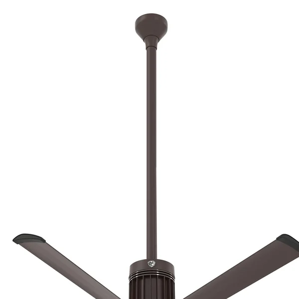 Big Ass Fans 48-Inch i6 Downtube Assembly in Brushed Silver (Flat/Sloped Ceiling 16 - 18 ft.) - 009059-728-51