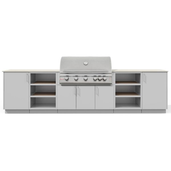 Urban Bonfire Savannah 40 Outdoor Kitchen w/ Blaze LTE Natural Gas Grill, Danae Dekton Countertop & Chantilly Finish - B-Savannah-40-Blaze-Danae-Chantilly