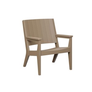 Mayhew Recycled Plastic Club Chair in Weatherwood by Berlin Gardens