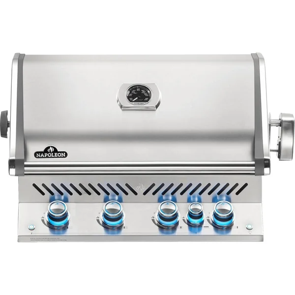 Napoleon Prestige PRO 500 4-Burner Built-in Natural Gas Grill w/ Rotisserie - BIPRO500RBNSS-3