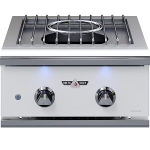 Delta Heat 22-Inch Built-In Natural Gas Power Burner - White Control Panel - DHPW22-WN