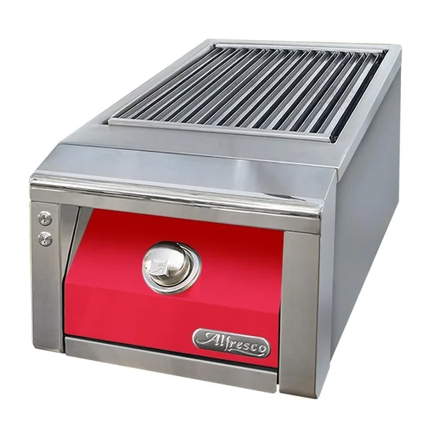Alfresco Built-In Propane Sear Zone Side Burner in Raspberry Red - AXESZ-LP-S3027