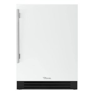 True 24 Inch 4.2 Cu. Ft. Right Hinge Outdoor Freezer - Matte White w/ Stainless Steel Handles - TUF-24-R-OP-C~DSK-030-H04