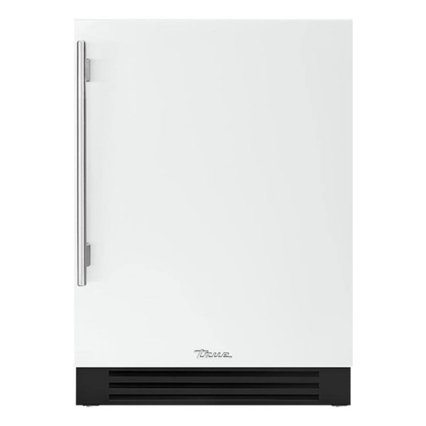 True 24 Inch 4.2 Cu. Ft. Right Hinge Outdoor Freezer - Matte White w/ Stainless Steel Handles - TUF-24-R-OP-C~DSK-030-H04