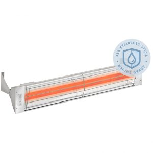 Infratech WD-Series 33-Inch 3000W Marine Grade Dual Element Electric Infrared Patio Heater - 240V - WD3024MG