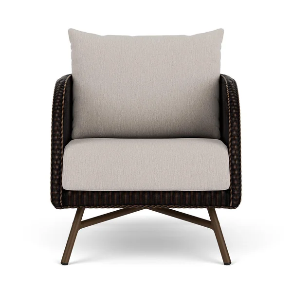 Essence Lloyd Loom Club Chair in Mink/Remy Cloud by Lloyd Flanders