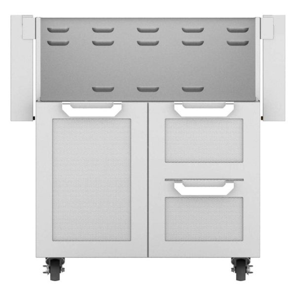 Hestan Double Drawer And Door Tower Cart For 30-Inch Gas Grill - Steeletto - GCR30-SS