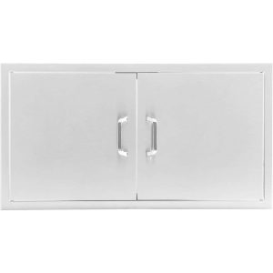 BBQGuys Signature 40-Inch Stainless Steel Double Access Door - Traditional