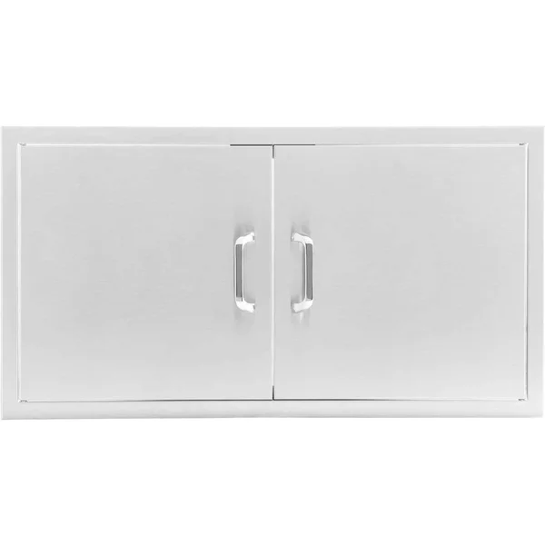 BBQGuys Signature 40-Inch Stainless Steel Double Access Door - Traditional