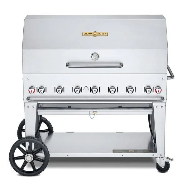 Crown Verity 48-Inch Mobile Natural Gas Grill Dome Package - CV-MCB-48RDP-NG