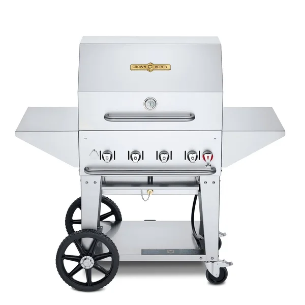 Crown Verity 30-Inch Mobile Natural Gas Grill Pro Package - CV-MCB-30PRO-NG